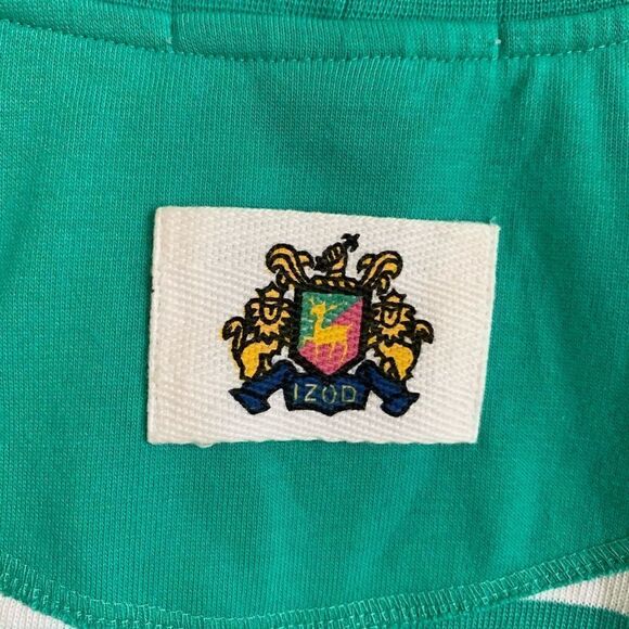 Izod Striped Long Sleeve SZ L Sport Shirt - Picture 3 of 5